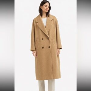 Vintage Max Mara Camel Wool Coat Oversized Icon Silhouette Made in Italy Luxury